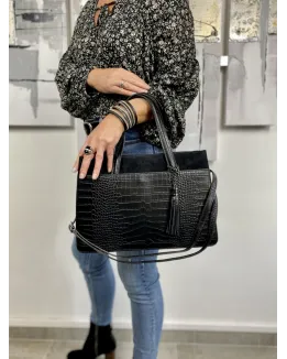 Sac à main en cuir modèle Alba