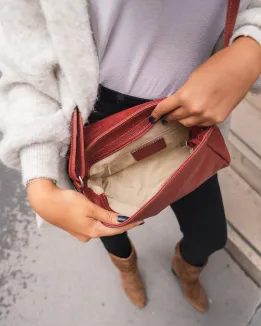 sacs bandoulière en cuir modèle VALENTINA