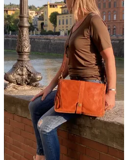 Francesca Sac bandoulière cuir vintage