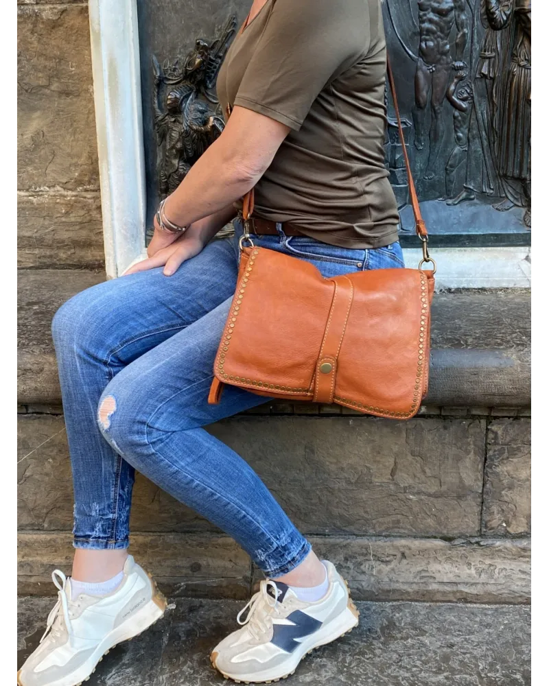 Francesca Sac bandoulière cuir vintage