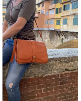 Francesca Sac bandoulière cuir vintage