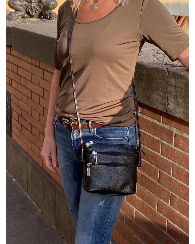 Pochette en cuir modèle GABRIELLE