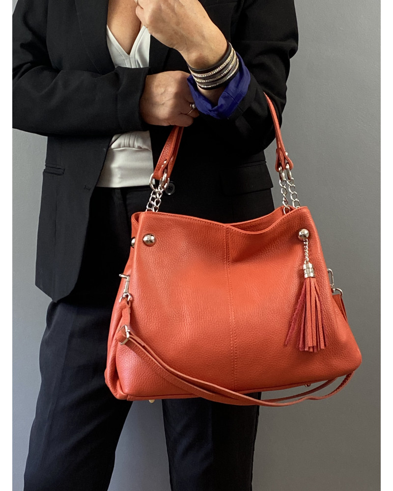 Sac à main en cuir modèle ALESSIA