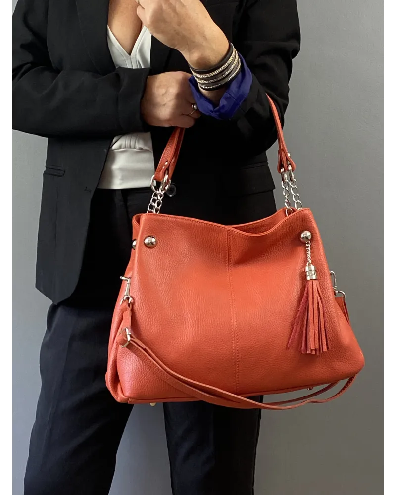 Sac à main en cuir modèle ALESSIA