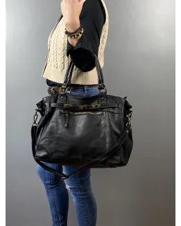 Sandra Sac à main cuir vintage
