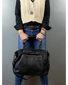 Sandra Sac à main cuir vintage