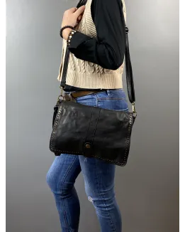 Francesca Sac bandoulière cuir vintage