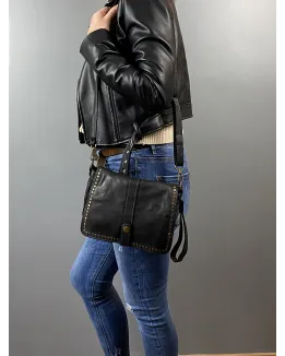 Francescala Sac bandoulière cuir vintage